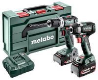 Metabo Accu Combo Set 2.9.2 | BS 18 L BL (Boorschroefmachine) + SSW 18 LT 300 BL (Slagschroevendaaier) | 18 V | 1x2.0Ah, 1x 5.2Ah, ASC 55 | In Metabox - thumbnail