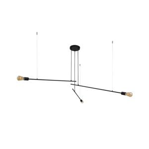 Nowodvorski XXL hanglamp Pile 3-lichts zwart 9128