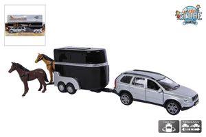 Die Cast pb Volvo XC90 met paardentrailer 3 ass