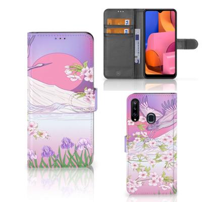 Samsung Galaxy A20s | Telefoonhoesje | Met pasjeshouder | Bird Flying