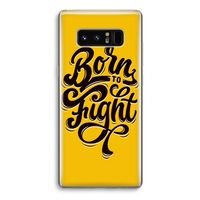 Born to Fight: Samsung Galaxy Note 8 Transparant Hoesje