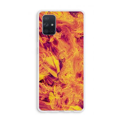 Eternal Fire: Galaxy A71 Transparant Hoesje