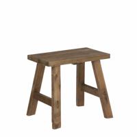 Krukje - plantentafel - gerecycled hout - bruin - 38 x 28 x 34 cm