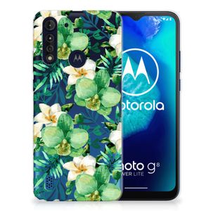 Motorola Moto G8 Power Lite TPU Case Orchidee Groen