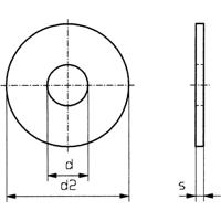 Onderlegringen 6.4 mm 18 mm RVS A2 100 stuk(s) TOOLCRAFT 6,4 D9021-A2 192701