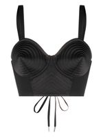 Jean Paul Gaultier soutien-gorge Iconic à modèle bustier - Noir - thumbnail