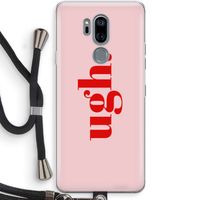 Ugh: LG G7 Thinq Transparant Hoesje met koord