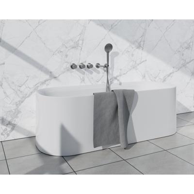 Fortifura Nebbio Badcombinatie-set - thermostaatkraan - inbouwdeel - 2x uitbreiding inbouwdeel - wandaansluitbocht - gladde doucheslang - ronde handdouche - uitloop - geborsteld RVS SW1183066 2x SW1183076 2x SW1183079 SW542645 SW728
