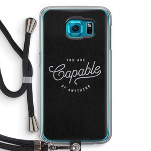 Capable: Samsung Galaxy S6 Transparant Hoesje met koord