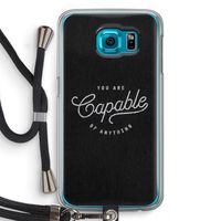 Capable: Samsung Galaxy S6 Transparant Hoesje met koord