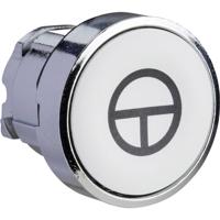 Schneider Electric ZB4BA145 ZB4BA145 Terugstelbaar (Ø) 22 mm T Chroom, Wit 1 stuk(s)