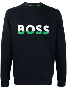 BOSS sweat Salbo 1 à logo imprimé - Bleu