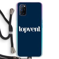 Topvent Navy: Oppo A92 Transparant Hoesje met koord