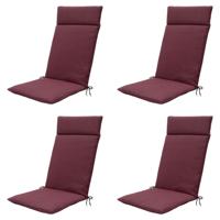 Kussen hoog 50x120 Bordeaux eco natuurlijke buitenafwerking (4 stuks) Madison - Madison