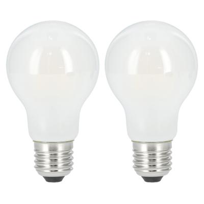 Xavax LED-Gloeidraad Gloeilamp E27 806lm Warm Wit Mat 2 Stuks