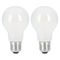 Xavax LED-Gloeidraad Gloeilamp E27 806lm Warm Wit Mat 2 Stuks