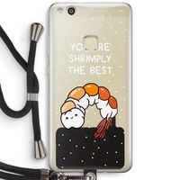You're Shrimply The Best: Huawei Ascend P10 Lite Transparant Hoesje met koord