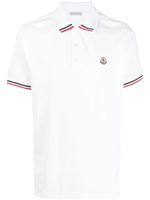 Moncler polo à patch logo - Blanc - thumbnail