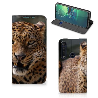 Motorola G8 Plus | Hoesje maken | Luipaard