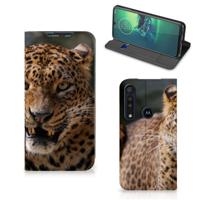 Motorola G8 Plus | Hoesje maken | Luipaard