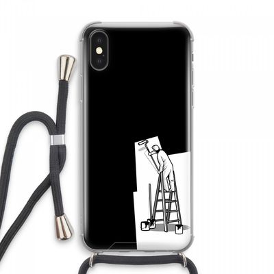 Musketon Painter: iPhone XS Max Transparant Hoesje met koord