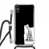 Musketon Painter: iPhone XS Max Transparant Hoesje met koord