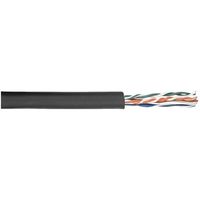 DAP Flexibele CAT-5E kabel 100m zwart