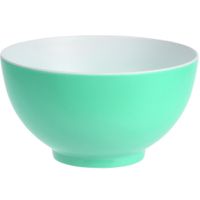 Onbreekbare kunststof/melamine groene dessert schaaltje Dia 14 x H 7.5 cm voor outdoor/camping