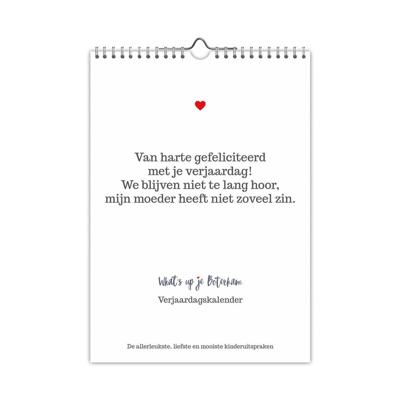 Verjaardagskalender Whats up je boterham
