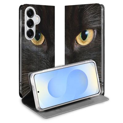 Samsung Galaxy S26+ | Book Case | Hoesje Zwarte Kat Samsung Galaxy S26+ | Book Case | Hoesje Zwarte Kat