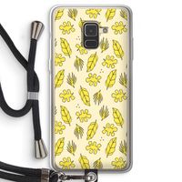 Herfst: Samsung Galaxy A8 (2018) Transparant Hoesje met koord