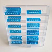 Prijscassette Vitrine 6mm blauw/wit