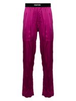 TOM FORD logo-appliqué pajama bottoms - Violet