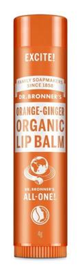 Dr Bronners Lipbalsem sinaasappel gember 4 Gram