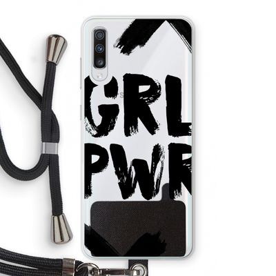 Girl Power #2: Samsung Galaxy A70 Transparant Hoesje met koord