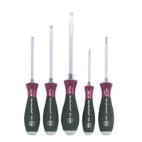 Wiha 5533MF HK5 SATZ 5tlg Schroevendraaierset Werkplaats 5-delig Plat, Kruiskop Phillips - thumbnail