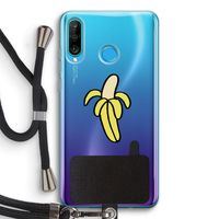 Banana: Huawei P30 Lite Transparant Hoesje met koord