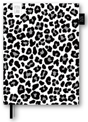 Pepa Lani Agenda A5 2025-2026 Black & White Leopard