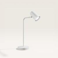 Riga - LED Tafellamp - 4 Watt 345 Lumen - 6500K Daglicht wit- Kantelbaar en Draaibaar - Ingebouwde snoerdimmer - Bureaulamp - GU10 - IP20 voor binnen - Wit