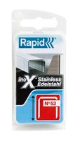 Rapid Nieten Type 53 RVS, Blister 1080st Lengte 8mm