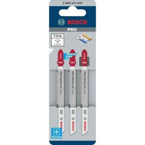 Bosch Professional T101A Decoupeerzaagblad PRO Plastics PC clean VE=3 - 2608631670