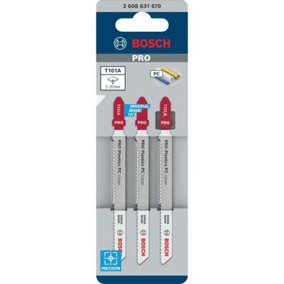Bosch Professional T101A Decoupeerzaagblad PRO Plastics PC clean VE=3 - 2608631670