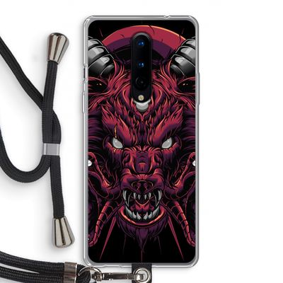Hell Hound and Serpents: OnePlus 8 Transparant Hoesje met koord