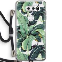 Bananenbladeren: LG V30 Transparant Hoesje met koord Bananenbladeren: LG V30 Transparant Hoesje met koord