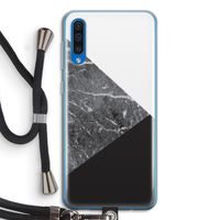 Combinatie marmer: Samsung Galaxy A50 Transparant Hoesje met koord