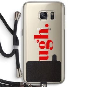 Ugh: Samsung Galaxy S7 Transparant Hoesje met koord