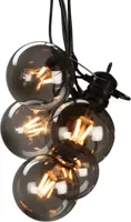 Konstsmide Snoer 10l smoke globe 4,5 m extra warm wit dimbaar, IP44
