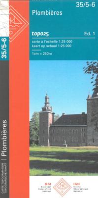 Wandelkaart - Topografische kaart 35/5-6 Topo25 Plombières | NGI - Nationaal Geografisch Instituut
