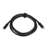 Lenovo USB-kabel USB 2.0 USB-C stekker, USB-C stekker 2.00 m Zwart 4X90Q59480 - thumbnail