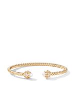 David Yurman bracelet Renaissance Cablespira en or 18ct pavé de diamants (3,5 mm)